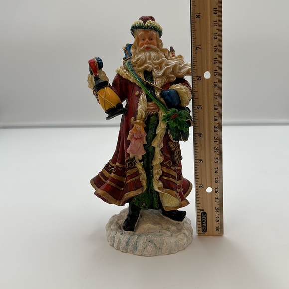 Holiday Expressions Santa Figurine. Vintage 1998 Resin Santa with Bag of Toys - Picture 15 of 16